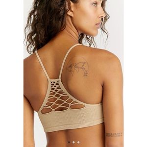 Free People Baby Racerback Bralette (nude)